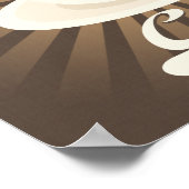 Retro Diner Poster Besser mit Kaffee (Ecke)