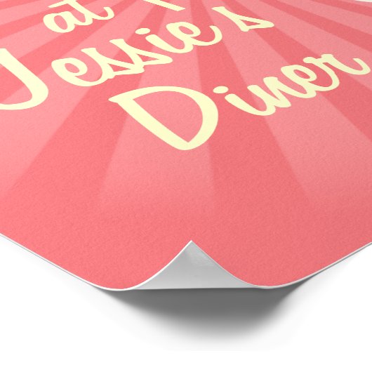 Retro Diner Poster Ice (Ecke)