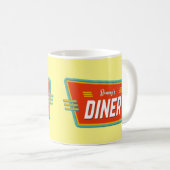 Retro-Diner-Schild individuell anpassbar Kaffeetasse (VorderseiteRechts)