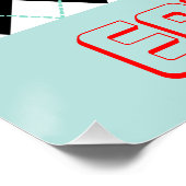 Retro Diner Signer Wall Art Poster (Ecke)