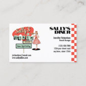 Retro Diner Visitenkarte (Vorderseite)