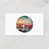 Retro Diner Visitenkarte (Rückseite)