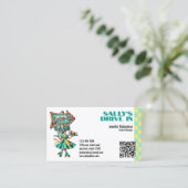 Retro Diner Visitenkarte (Stehend Vorderseite)