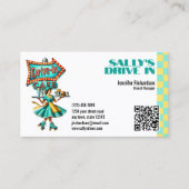 Retro Diner Visitenkarte (Vorderseite)