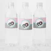 Retro Diner Water Flasche Label aus den 50er Jahre Wasserflaschenetikett (Flaschen)