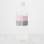 Retro Diner Water Flasche Label aus den 50er Jahre Wasserflaschenetikett (Rückseite)