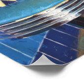 Retro-Dinerhocker Poster (Ecke)