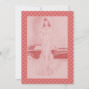 Retro Dinner & Dancing der 40er Jahre Einladung