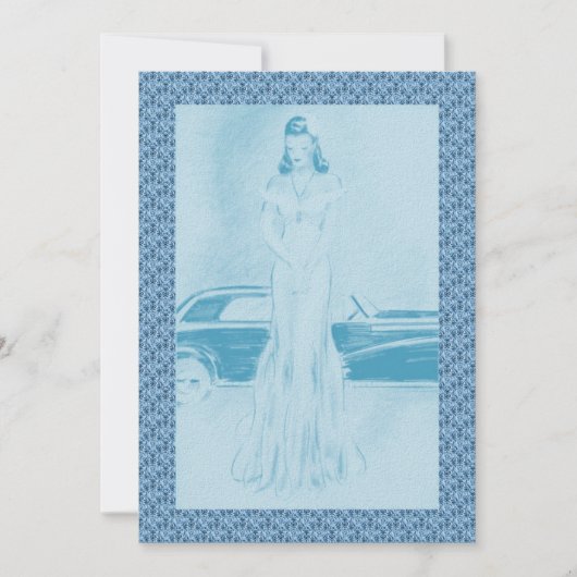 Retro Dinner & Dancing der 40er Jahre Einladung (Vorderseite)