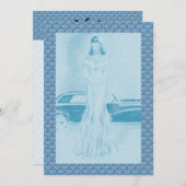 Retro Dinner & Dancing der 40er Jahre Einladung (Vorne/Hinten)