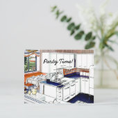 Retro Dinner Party der 40er Jahre Einladung (Stehend Vorderseite)