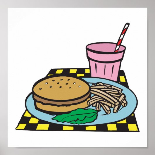 Retro-Dinner Poster (Vorne)