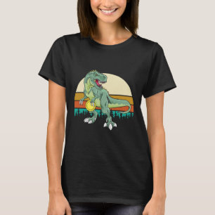 Retro Dino Dinosaur Golfspieler Geschenk T Rex Dis T-Shirt