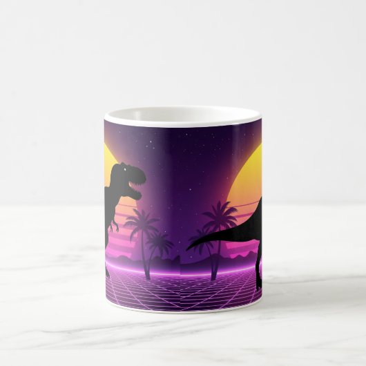 Retro Dino Vibes Kaffeetasse (Mittel)
