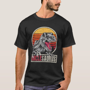 Retro Dinosaur Cool Uncle Unclesaurus T Rex T-Shirt