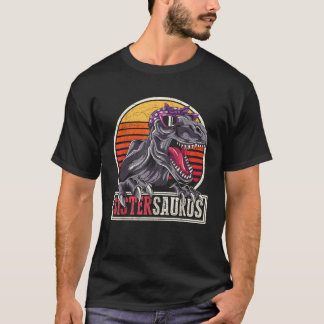 Retro Dinosaur Sister Gift Idee Sistersaurus T Rex T-Shirt