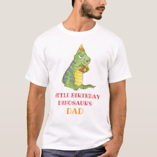 Retro-Dinosaurien-Geburtstagsfeier T-Rex Vater T-Shirt
