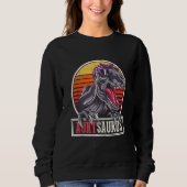 Retro Dinosaurier Cool Tante Auntsaurus T Rex Sweatshirt (Vorderseite)