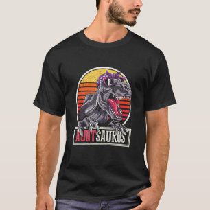 Retro Dinosaurier Cool Tante Auntsaurus T Rex T-Shirt