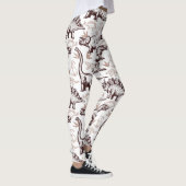 Retro Dinosaurier-Druck Leggings (Rechts)