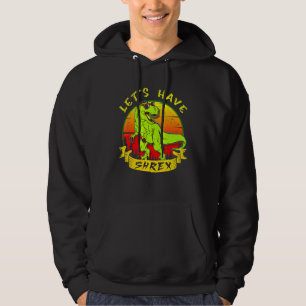 Retro Dinosaurier in Liebe Rex Saurus Lasse haben Hoodie
