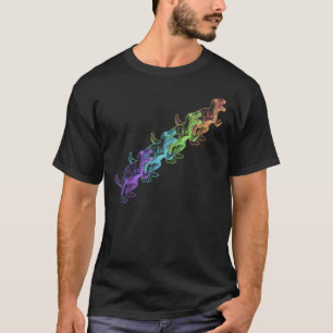 Retro-Dinosaurier-Pop-Art-T-Shirt T-Shirt