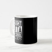 Retro direkt über den Abschluss der High School CL Kaffeetasse (Vorderseite Links)