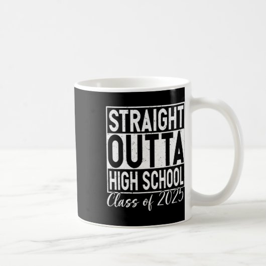 Retro direkt über den Abschluss der High School CL Kaffeetasse (Rechts)