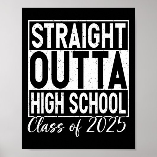 Retro direkt über den Abschluss der High School CL Poster (Vorne)