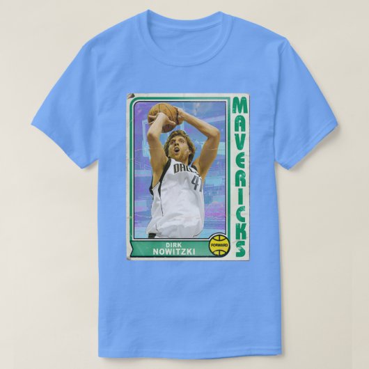 Retro Dirk Nowitzki Trading d T-Shirt (Design vorne)