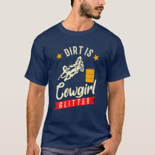 Retro Dirt ist Cowgirl's glühender Western Country T-Shirt