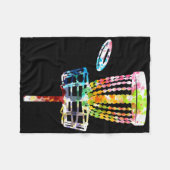 Retro-Disc-Golf-Frisbee-Sket-Korb-Disc-Golf-Spiele Fleecedecke (Vorderseite (Horizontal))