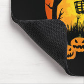 Retro Disc Golf Halloween Friedhof Gruseliger Disc Mousepad (Ecke)