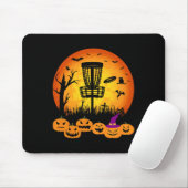 Retro Disc Golf Halloween Friedhof Gruseliger Disc Mousepad (Mit Mouse)