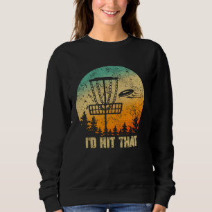 Retro Disc Golf Sport Sonnenuntergang Vintage Fris Sweatshirt