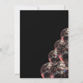 Retro Disco Ball 70er Groovy Party Einladung (Rückseite)