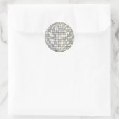 Retro Disco Ball 70er Umschlag Aufkleber (Tasche)