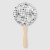 Retro Disco Ball Brautparty Foto Fächer (Vorderseite)
