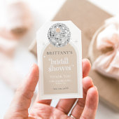 Retro Disco Ball Brautparty Geschenkanhänger