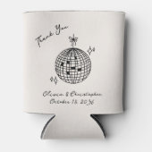 Retro Disco Ball Gastgeschenk Hochzeit Cooler Dosenkühler (Vorderseite)