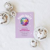 Retro Disco Ball Geburtstag Einladung