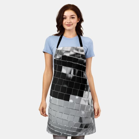 Retro Disco Ball Glam #1 #retro #wall #art Schürze (Getragen)