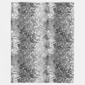 Retro-Disco-Ball Glitzer 2 Fleecedecke (Vorderseite)