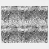 Retro-Disco-Ball Glitzer 2 Fleecedecke (Vorderseite (Horizontal))