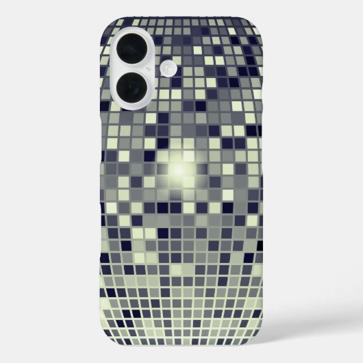 Retro Disco Ball Groove iPhone Case (Rückseite)