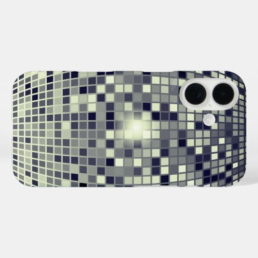 Retro Disco Ball Groove iPhone Case (Rückseite (Horizontal))