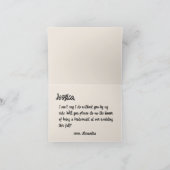 Retro Disco Ball Handgeschriebener Bridesmaid-Vors Einladung (Innenseite)