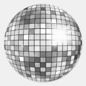 Retro Disco Ball Party Aufkleber (Vorderseite)