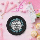 Retro Disco Ball PERSONALISIERT Pappteller (Party)