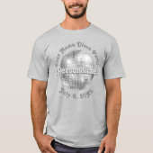 Retro Disco Ball PERSONALISIERTER T - Shirt (Vorderseite)